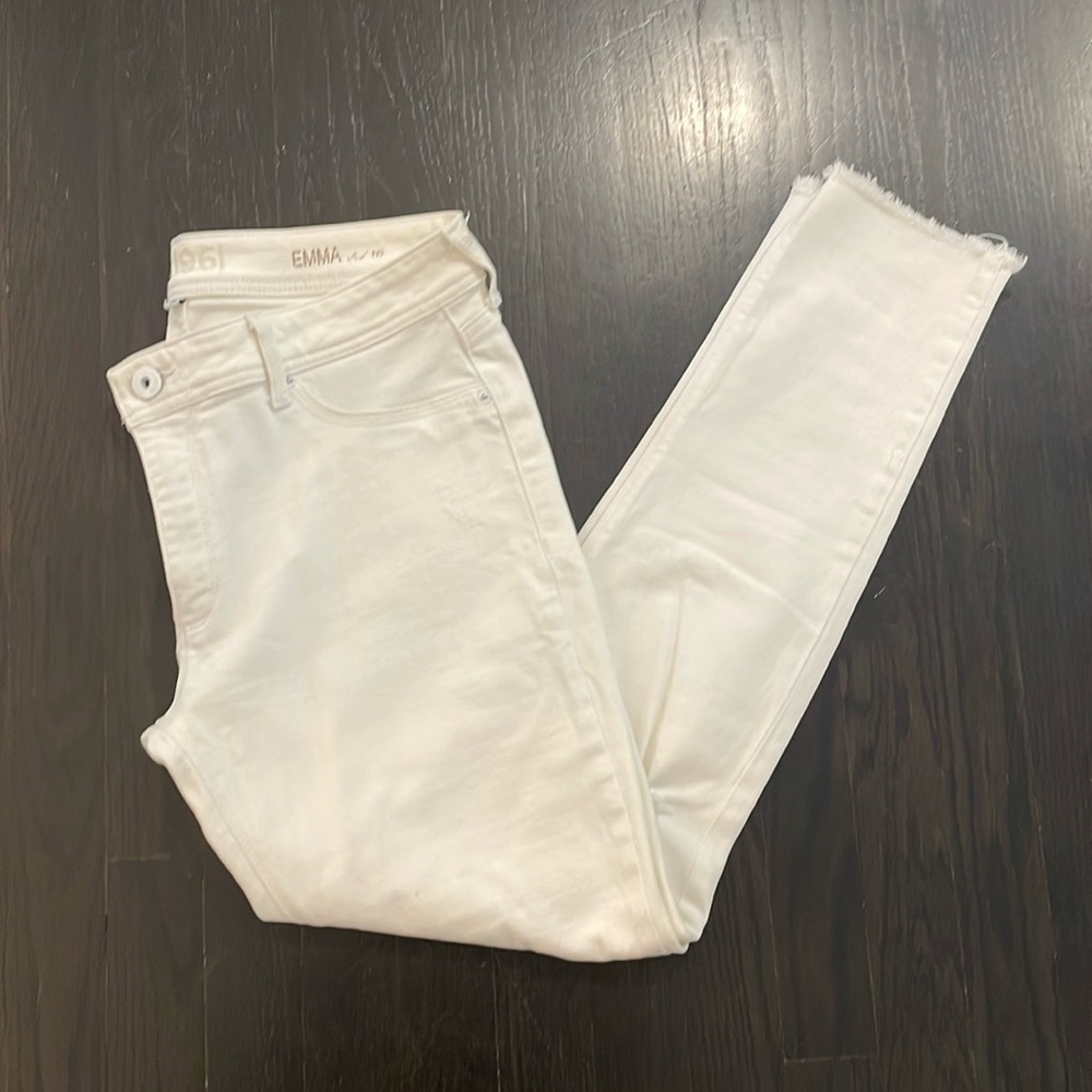 DL1961 White Emma High-Rise Skinny Jeans